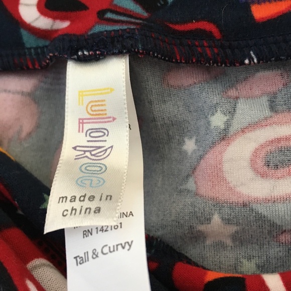 FINAL MARKDOWN LADIES lularoe tall and curvy leggings - Picture 4 of 4